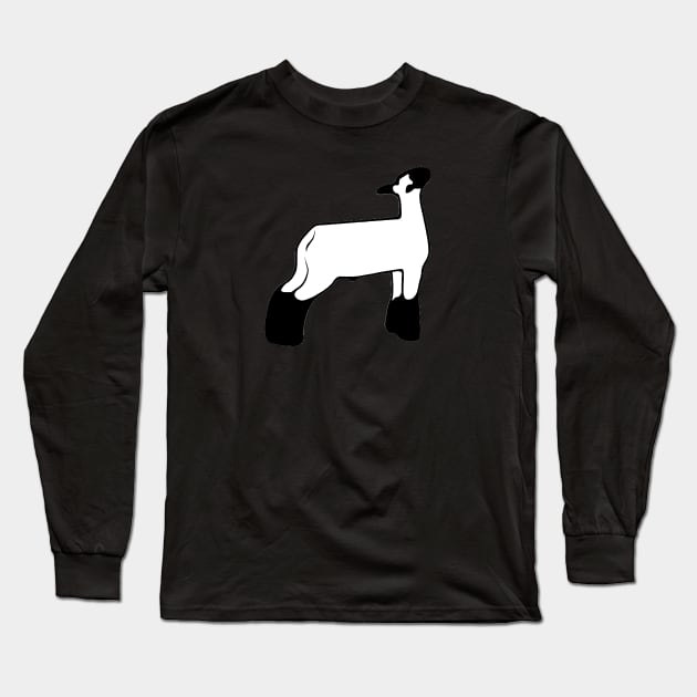 Market Wether Lamb Silhouette 1 - NOT FOR RESALE WITHOUT PERMISSION Long Sleeve T-Shirt by l-oh